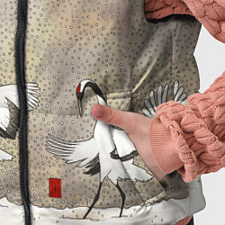 Детский жилет Журавли на снегу, цвет: 3D-черный — фото 2