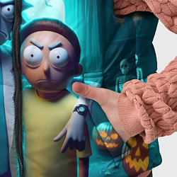 Детский жилет Rick with Morty - halloween night, цвет: 3D-черный — фото 2