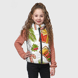 Детский жилет Рождественский вайб, цвет: 3D-черный — фото 2