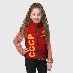 Детский жилет Советский союз символика, цвет: 3D-черный — фото 2