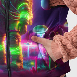 Детский жилет Космонавт Шрук в неоновом скафандре на загадочной, цвет: 3D-черный — фото 2