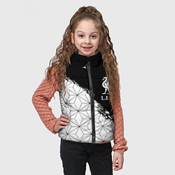 Детский жилет Liverpool краски текстура геометрия, цвет: 3D-черный — фото 2