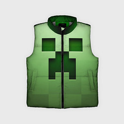 Детский жилет Creeper Face, цвет: 3D-светло-серый