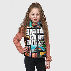 Детский жилет GTA 5: City Stories, цвет: 3D-черный — фото 2