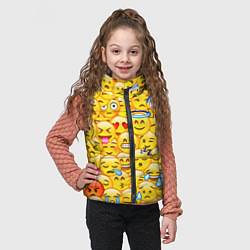 Детский жилет Emoji, цвет: 3D-черный — фото 2