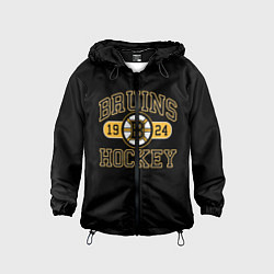 Ветровка с капюшоном детская Boston Bruins: Est.1924, цвет: 3D-черный