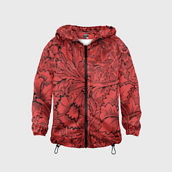 Ветровка с капюшоном детская Огония страсти, цвет: 3D-черный