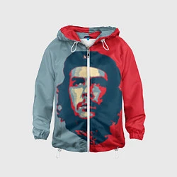 Ветровка с капюшоном детская Che Guevara, цвет: 3D-белый