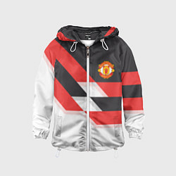 Ветровка с капюшоном детская Manchester United: Stipe, цвет: 3D-белый