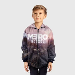 Ветровка с капюшоном детская Metro Exodus, цвет: 3D-черный — фото 2