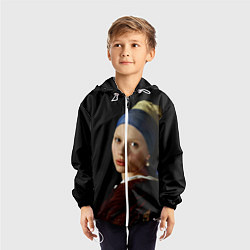 Ветровка с капюшоном детская Scarlett Johansson, цвет: 3D-белый — фото 2