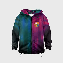 Ветровка с капюшоном детская Barcelona FC: Abstract 2018, цвет: 3D-черный