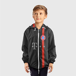 Ветровка с капюшоном детская Bayern FC: Black 2018, цвет: 3D-белый — фото 2