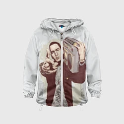 Ветровка с капюшоном детская Eminem: Street Music, цвет: 3D-белый