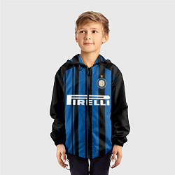 Ветровка с капюшоном детская Inter FC: Home 17/18, цвет: 3D-черный — фото 2