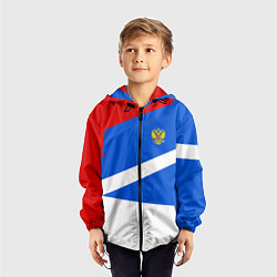 Ветровка с капюшоном детская Russia: Light Sport, цвет: 3D-черный — фото 2