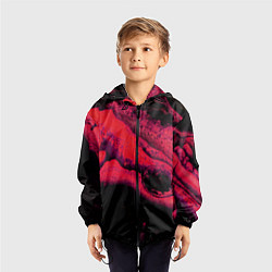 Ветровка с капюшоном детская Краски марса, цвет: 3D-черный — фото 2