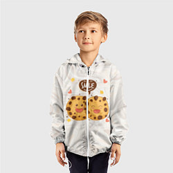 Ветровка с капюшоном детская Smile Cookies, цвет: 3D-белый — фото 2