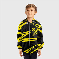 Ветровка с капюшоном детская FC Borussia: BVB Sport, цвет: 3D-белый — фото 2