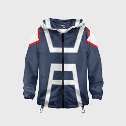 Ветровка с капюшоном детская MHA U A SCHOOL, цвет: 3D-черный