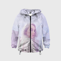 Ветровка с капюшоном детская Billie Eilish: Light Pink, цвет: 3D-черный