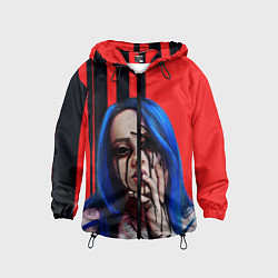 Ветровка с капюшоном детская Billie Eilish: Demon, цвет: 3D-черный