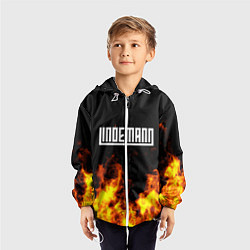 Ветровка с капюшоном детская LINDEMANN: Flame, цвет: 3D-белый — фото 2
