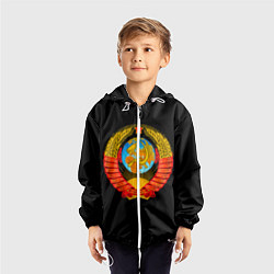 Ветровка с капюшоном детская СССР, цвет: 3D-белый — фото 2