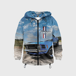 Ветровка с капюшоном детская Mustang, цвет: 3D-черный
