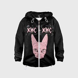 Ветровка с капюшоном детская Кис-Кис, цвет: 3D-белый