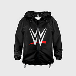 Ветровка с капюшоном детская WWE, цвет: 3D-черный