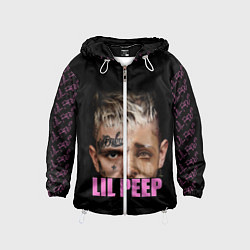 Ветровка с капюшоном детская Lil Peep, цвет: 3D-белый