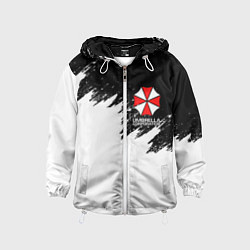 Ветровка с капюшоном детская UMBRELLA CORP, цвет: 3D-белый