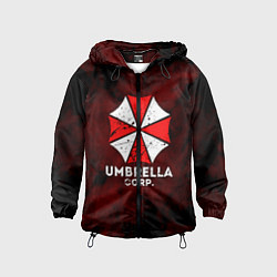 Ветровка с капюшоном детская UMBRELLA CORP, цвет: 3D-черный