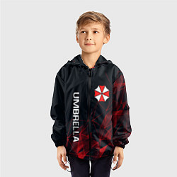 Ветровка с капюшоном детская UMBRELLA CORP, цвет: 3D-черный — фото 2