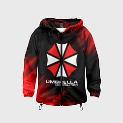 Ветровка с капюшоном детская Umbrella Corporation, цвет: 3D-черный