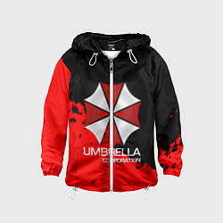 Ветровка с капюшоном детская UMBRELLA CORP, цвет: 3D-белый