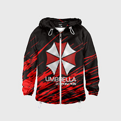 Ветровка с капюшоном детская UMBRELLA CORP, цвет: 3D-белый