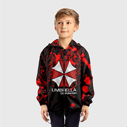 Ветровка с капюшоном детская UMBRELLA CORP, цвет: 3D-черный — фото 2
