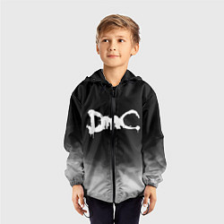 Ветровка с капюшоном детская DEVIL MAY CRY DMC, цвет: 3D-черный — фото 2