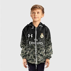 Ветровка с капюшоном детская Real Madrid, цвет: 3D-белый — фото 2