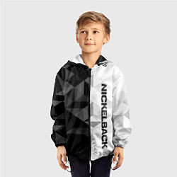 Ветровка с капюшоном детская Nickelback, цвет: 3D-черный — фото 2