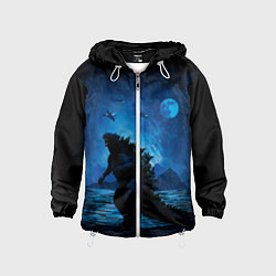 Ветровка с капюшоном детская GODZILLA, цвет: 3D-белый