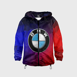 Ветровка с капюшоном детская BMW NEON, цвет: 3D-черный