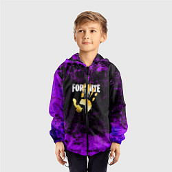 Ветровка с капюшоном детская Fortnite, цвет: 3D-черный — фото 2