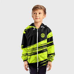 Ветровка с капюшоном детская FC Borussia, цвет: 3D-белый — фото 2