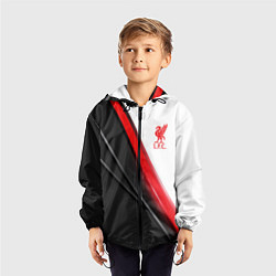 Ветровка с капюшоном детская Liverpool F C, цвет: 3D-черный — фото 2