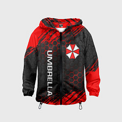 Ветровка с капюшоном детская UMBRELLA CORP, цвет: 3D-черный