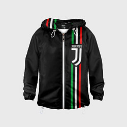 Ветровка с капюшоном детская JUVENTUS, цвет: 3D-белый