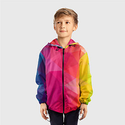 Ветровка с капюшоном детская ПОЛИСКЕЙП, цвет: 3D-черный — фото 2